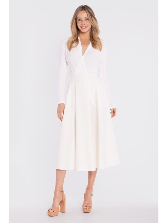 Stylove Stylove Gonna midi S430 Bianco A-Line Fit