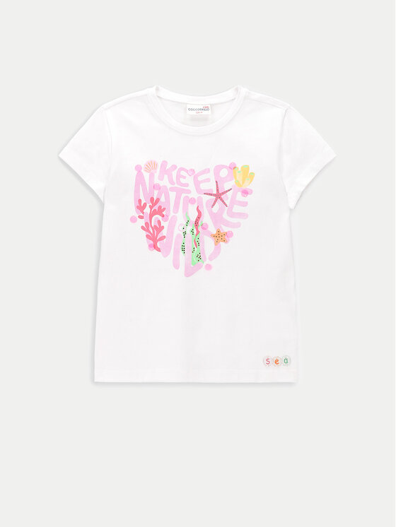 Coccodrillo Coccodrillo Tricou WC4143203OWK Alb Regular Fit