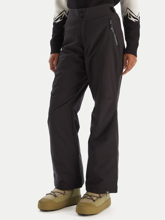 Roxy Roxy Pantaloni de schi Snowy Crest PT ERJTP03301 Negru Regular Fit