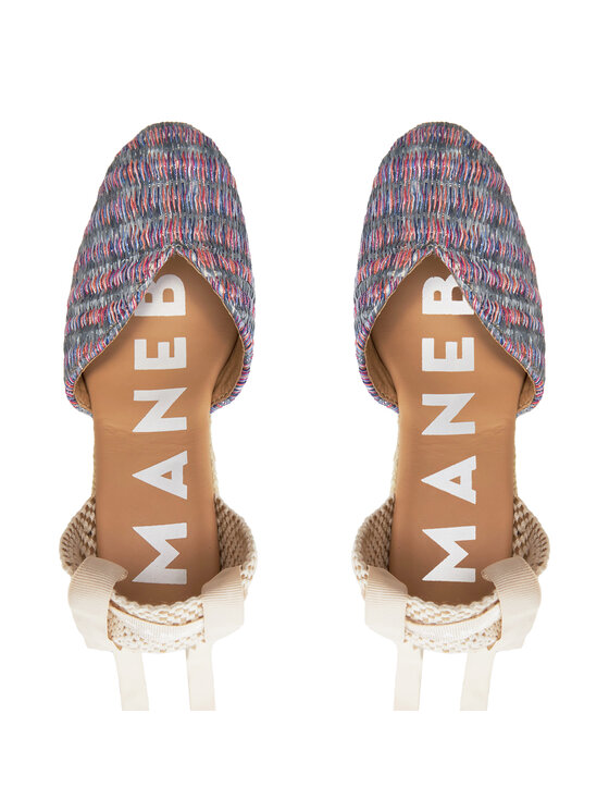 Manebi Manebi Espadryle Acapulco Heart-Shaped Wedge Espadrilles G 0.6 WH Różowy