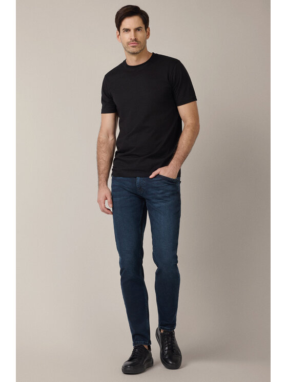 Lancerto Lancerto Spodnie materiałowe Guido SP113225000012 Granatowy Regular Fit