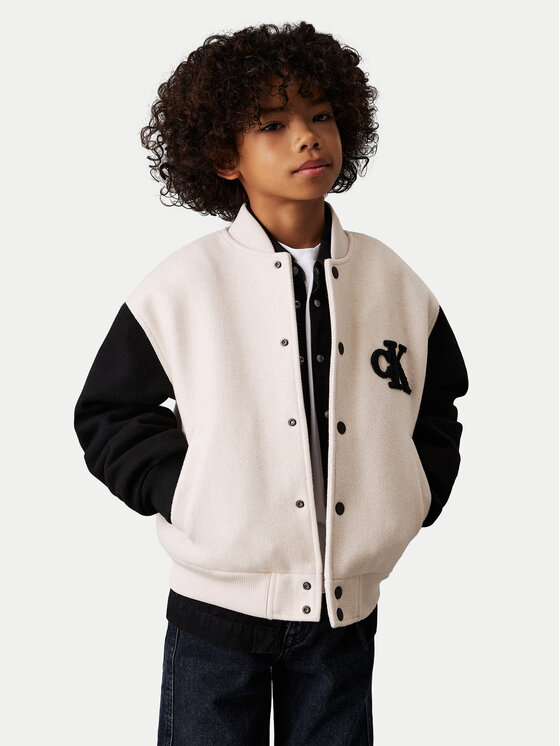 Calvin Klein Jeans Calvin Klein Jeans Bomber-jakk Varsity IB0IB02294 Beež Regular Fit