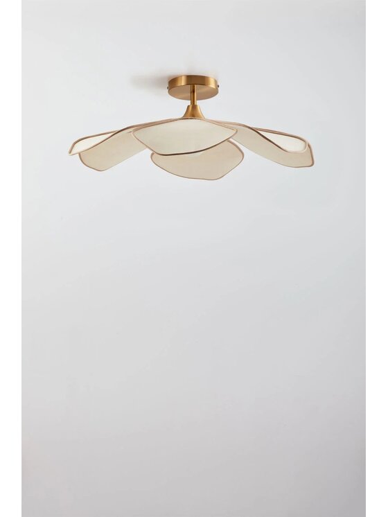 MIAhome MIAhome Lampa sufitowa Benavid Ø75 cm Beżowy