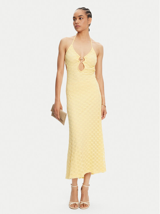 BARDOT BARDOT Abito da cocktail Rosala 59904DB1 Giallo Regular Fit