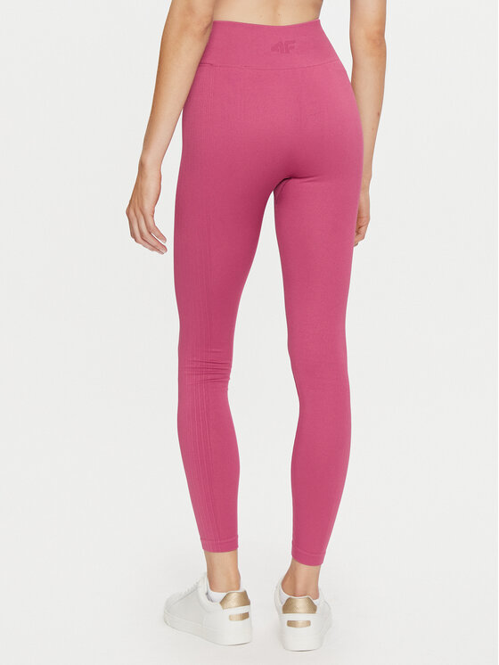 4F 4F Legginsy 4FWAW24TFTIF278 Różowy Slim Fit