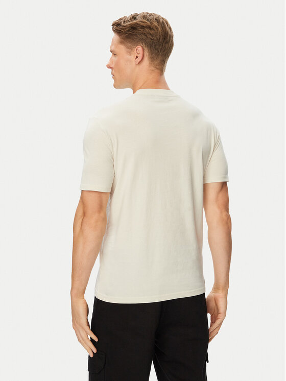 Napapijri Napapijri T-shirt Smallbox NP0A88TR Crema Regular Fit