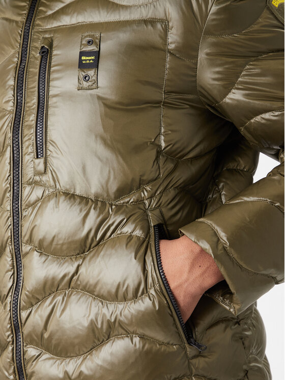 Blauer Blauer Kurtka puchowa Impermeabile 25WBLUK03068 Zielony Regular Fit