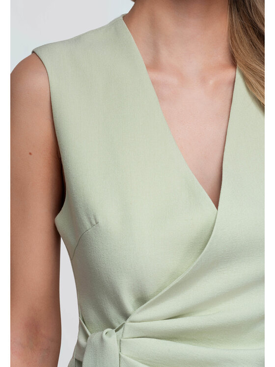 Ombre Ombre Marynarka OW-BL-E0004 Zielony Slim Fit