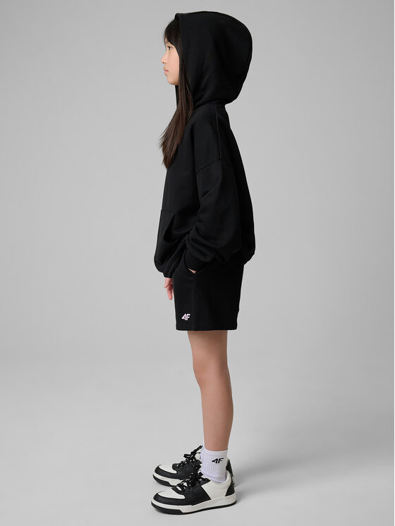 4F 4F Szorty sportowe SUMMERTIME JOY Czarny Regular Fit
