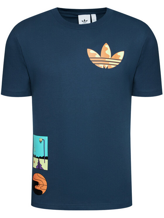 adidas T-shirt Surreal Summer GN3902 Blu scuro Regular Fit • Modivo.it