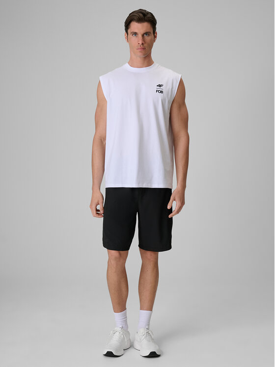 4F 4F Tank top FOB SUMMER Biały Loose Fit