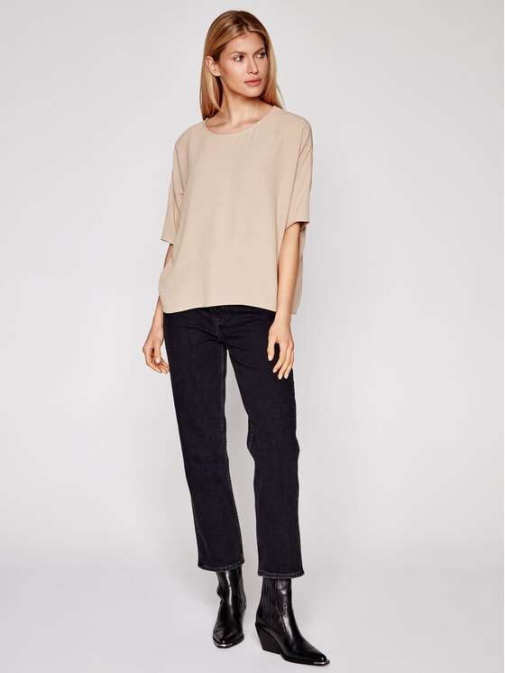 Blusa Mains F00012102 Marrone Oversize