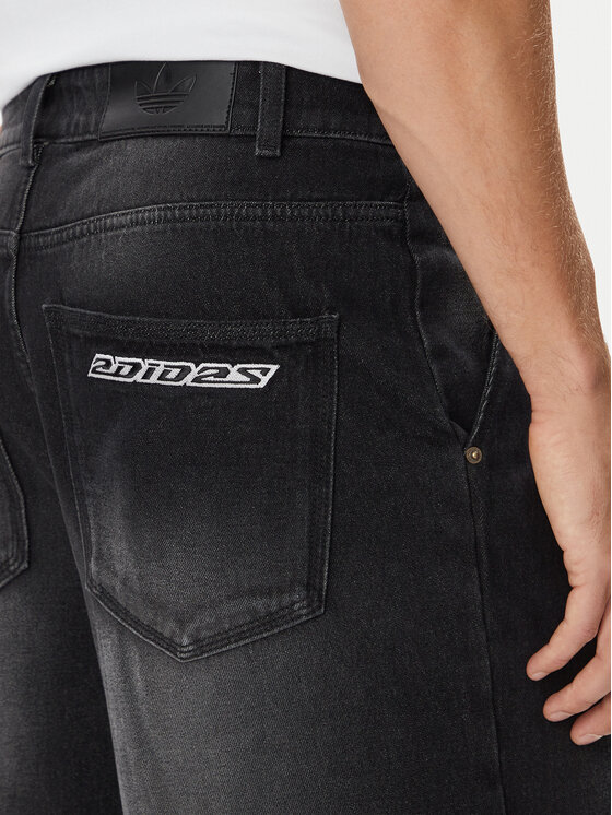 adidas adidas Jeans Jeans Mid-Rise IB6955 Nero Loose Fit