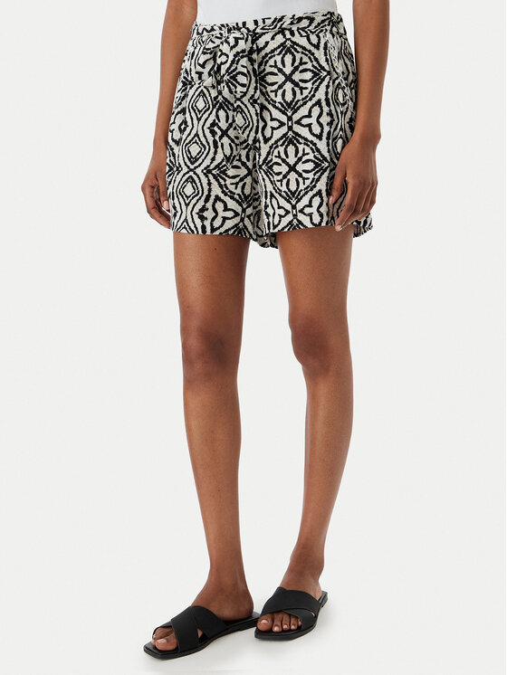 Vero Moda Bavlnené šortky Menny 10323630 Béžová Regular Fit