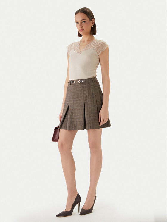 Morgan Morgan Bluse 251-DELI Beige Slim Fit