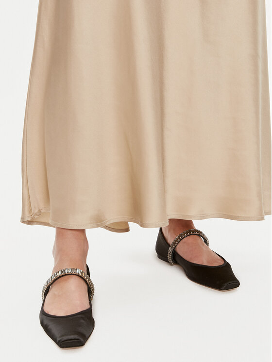 ViCOLO ViCOLO Maxi szoknya TB0342 Bézs Regular Fit
