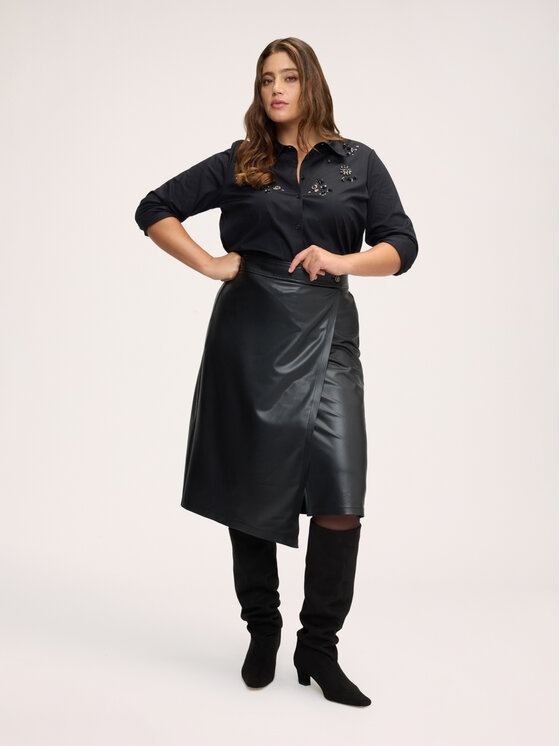 Fiorella Rubino Fiorella Rubino Koszula 5010T001525N033 Czarny Regular Fit