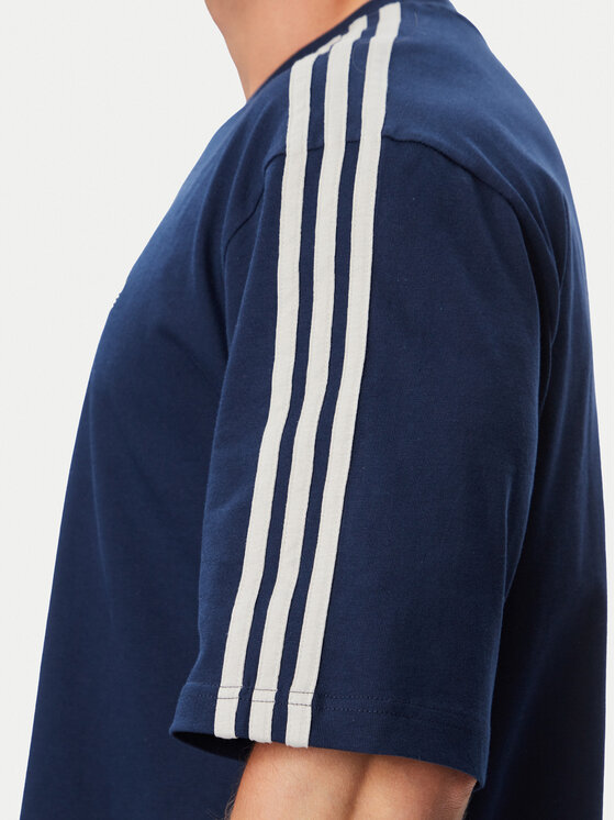 adidas adidas T-Shirt Adicolor 3-Stripes Oversized Tee KS7414 Tmavomodrá Oversize