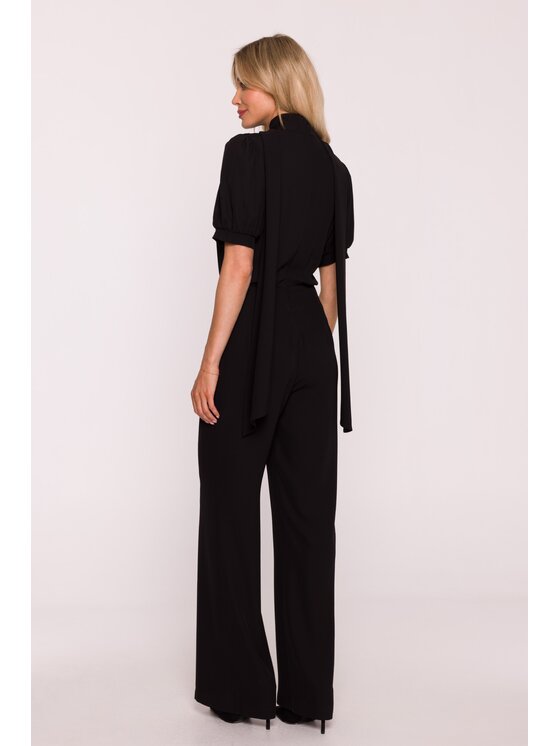Stylove Stylove Kombinezon s421 Czarny Wide Leg