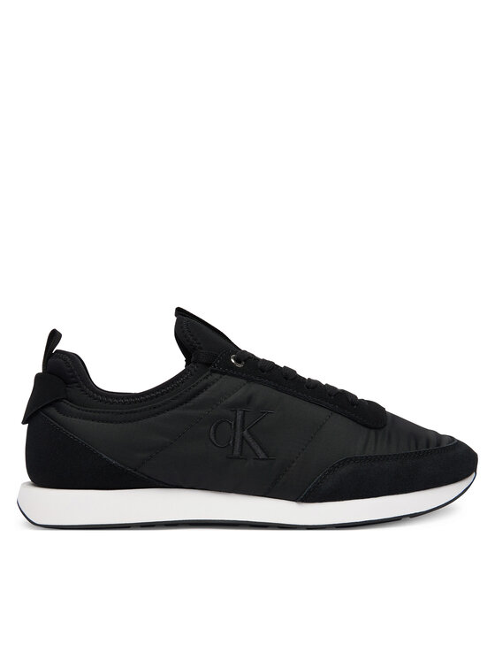 Calvin Klein Jeans Calvin Klein Jeans Sneakersy Retro Runner Sock Laceup Mix YM0YM01414 Černá