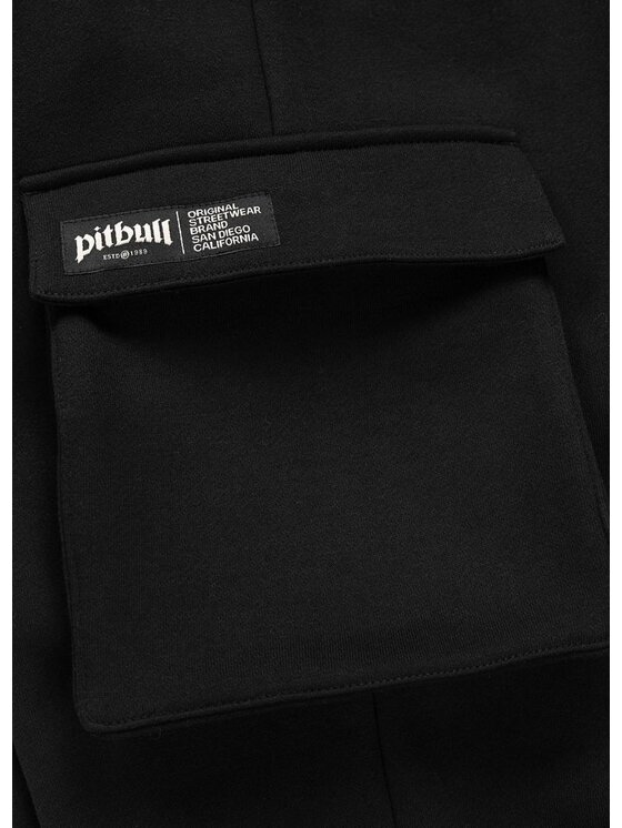 PITBULL PITBULL Spodnie dresowe TAYLOR CARGO Czarny Regular Fit