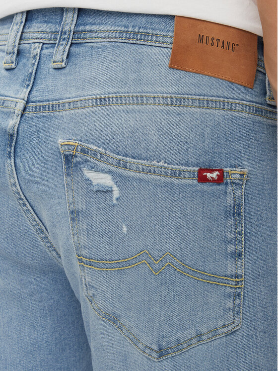 Mustang Mustang Džinsai Oregon 1015125 Mėlyna Slim Fit