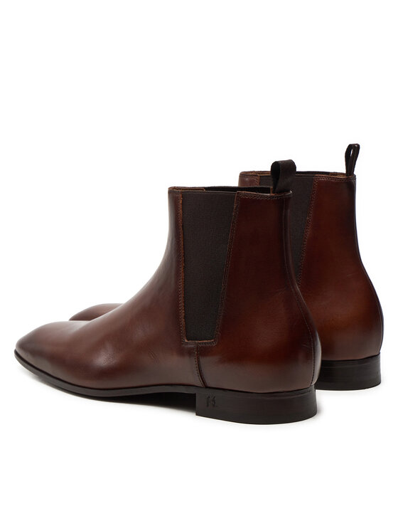KARL LAGERFELD KARL LAGERFELD Kotníková obuv s elastickým prvkem KL12344 Hnědá