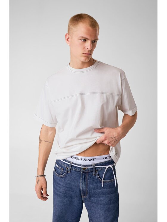 Guess Guess T-Shirt 183255 Bílá Classic Fit