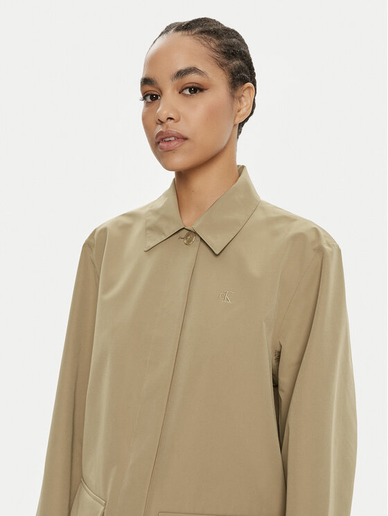 Calvin Klein Jeans Calvin Klein Jeans Cappotto di transizione J20J224080 Beige Regular Fit