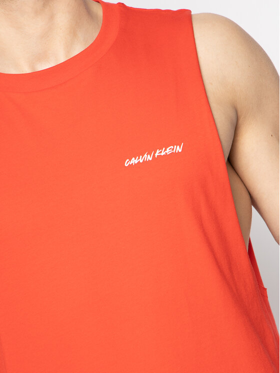 Calvin Klein Swimwear Calvin Klein Swimwear Tank-Top Retro KM0KM00468 Rot Relaxed Fit