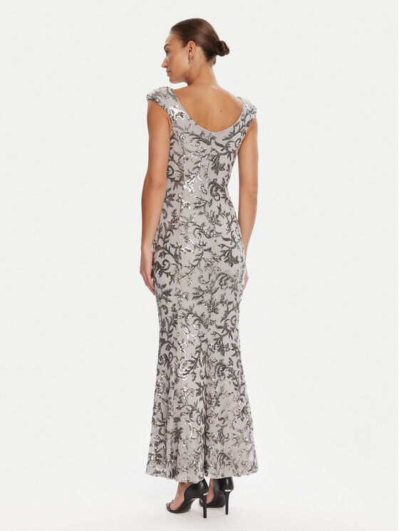 Rinascimento Rinascimento Официална рокля CFC0125132003 Сив Slim Fit