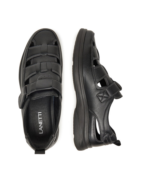 Lanetti Lanetti Sandalen MSS20518-03 Schwarz