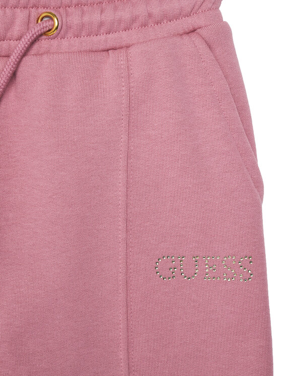 Guess Guess Долнище анцуг J5YQ17 KAV34 Розов Regular Fit