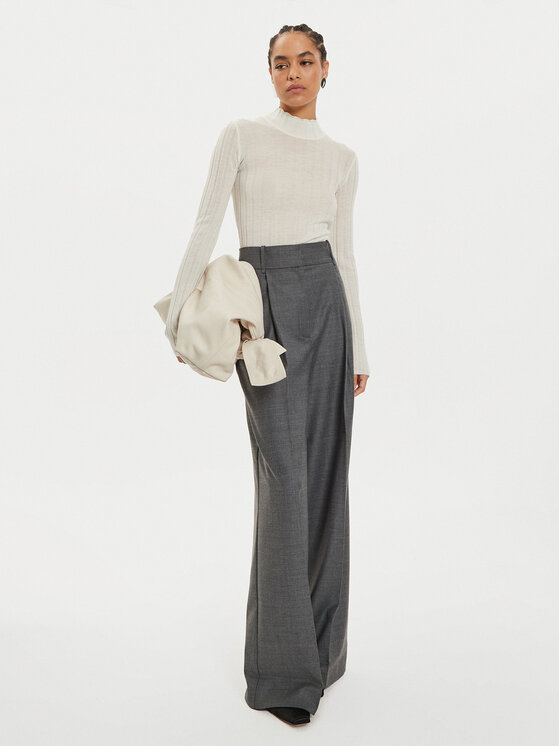 IVY OAK IVY OAK Пуловер Kacy Rose IO113151 Екрю Slim Fit