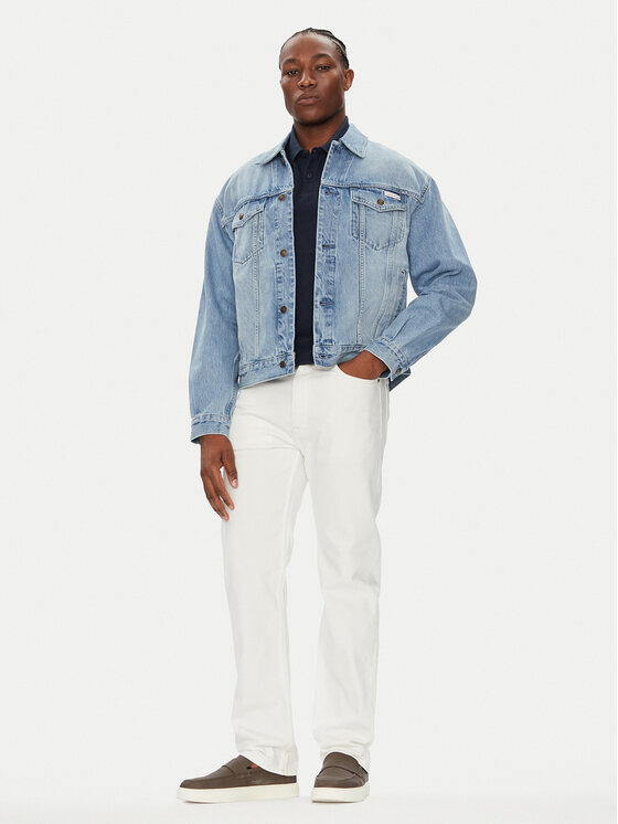 Calvin Klein Jeans Calvin Klein Jeans Džinsinė striukė 90's Icon LV04RB794G Mėlyna Regular Fit