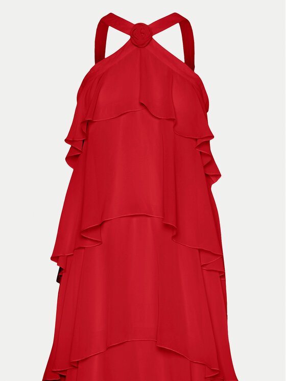 Vero Moda Vero Moda Večerné šaty Felicia 10295237 Červená Slim Fit