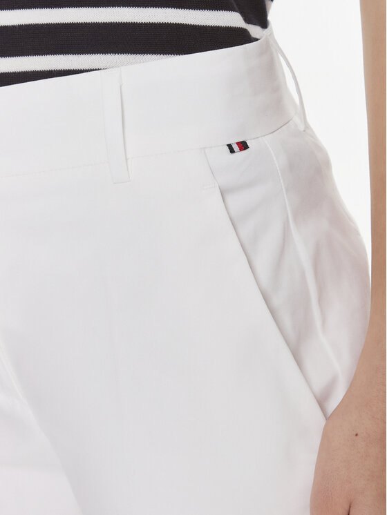 Tommy Hilfiger Tommy Hilfiger Chino kalhoty WW0WW40504 Bílá Straight Fit