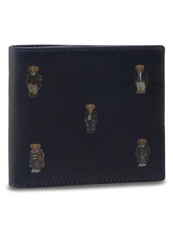 Polo Ralph Lauren Portefeuille homme grand format Bear Bf 405826008001 Bleu marine