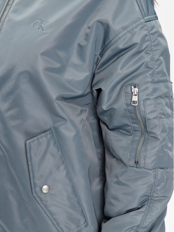 Calvin Klein Jeans Calvin Klein Jeans Bunda bomber J20J221082 Modrá Oversize