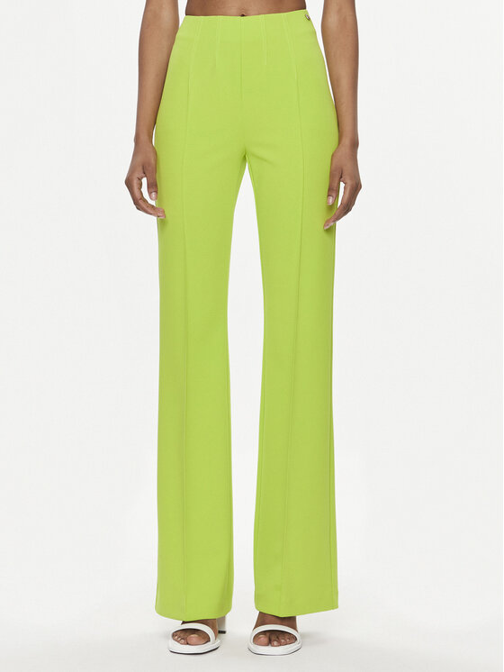 Liu Jo Liu Jo Pantaloni di tessuto CA4137 J1930 Verde Flare Fit