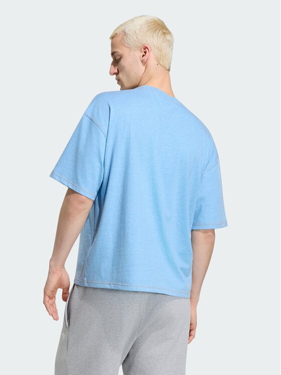 adidas adidas T-Shirt 165104 Niebieski jasny Loose Fit