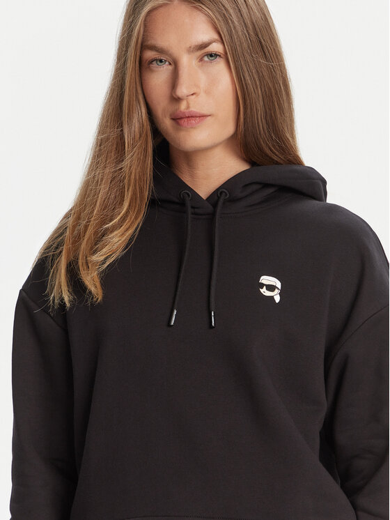KARL LAGERFELD KARL LAGERFELD Μπλούζα A3W20053 Μαύρο Regular Fit