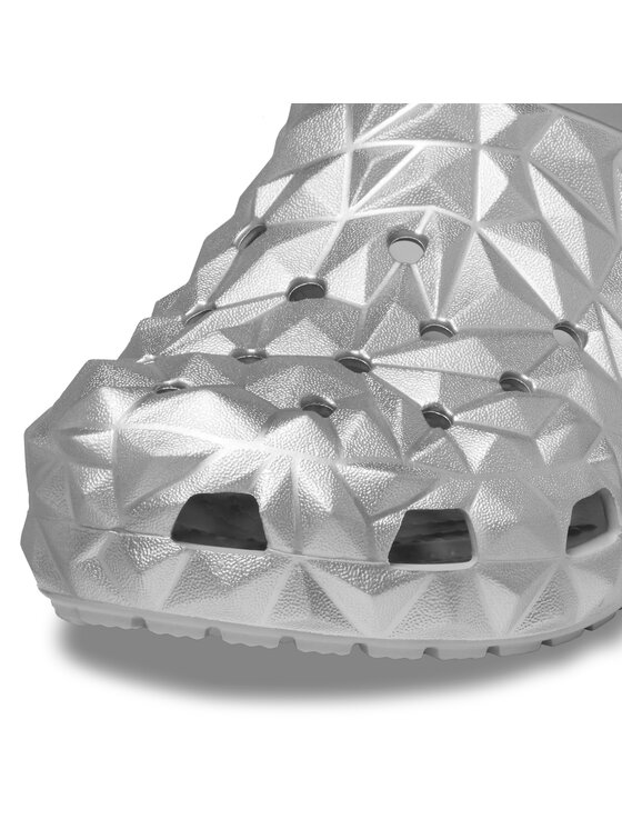 Crocs Crocs Ciabatte Cls Metallic Geometric Clog 210002 Argento