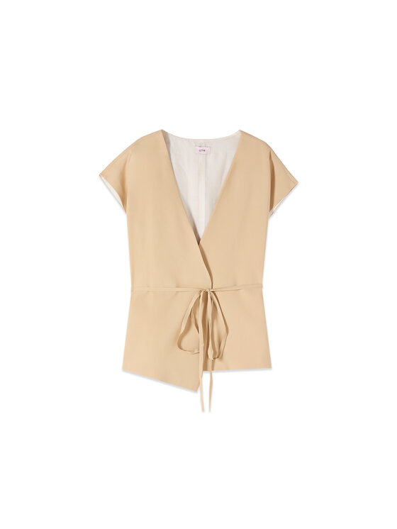 Oltre Oltre Giacca da abito L000J000003N002 Crema Regular Fit