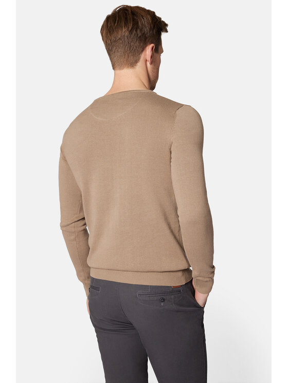Lancerto Lancerto Sweter Morey SW073223000017 Beżowy Regular Fit