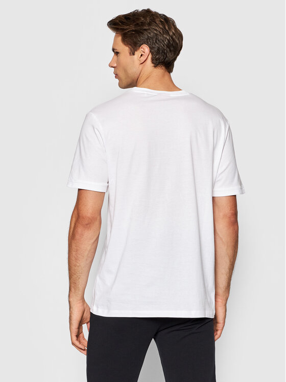 HUGO Hugo T-Shirt Diragolino 212 50447978 Bílá Regular Fit