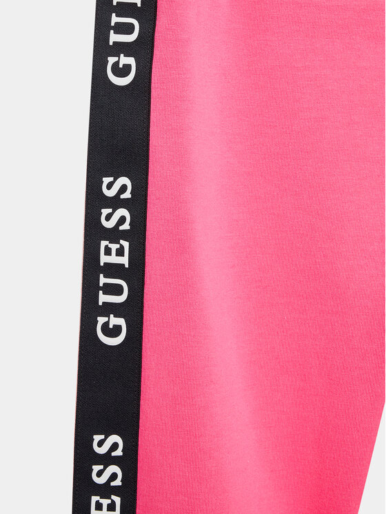 Guess Guess Legginsy J2YB09 KABR0 Różowy Slim Fit