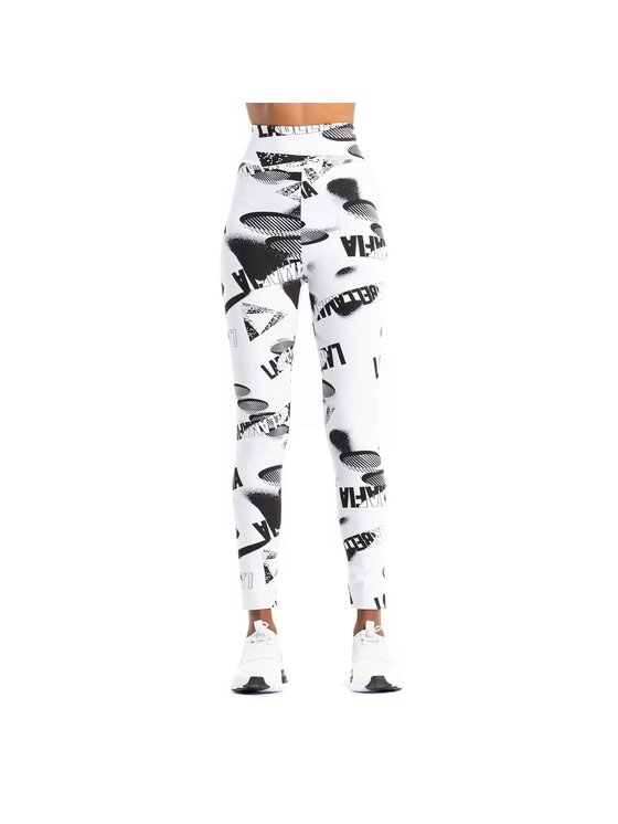 Legginsy LaBellaMafia, Rozmiar S, Białe, FAN STAMPED