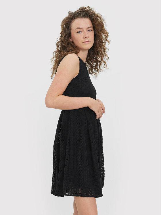 Vero Moda Letné šaty Honey 10272504 Čierna Regular Fit