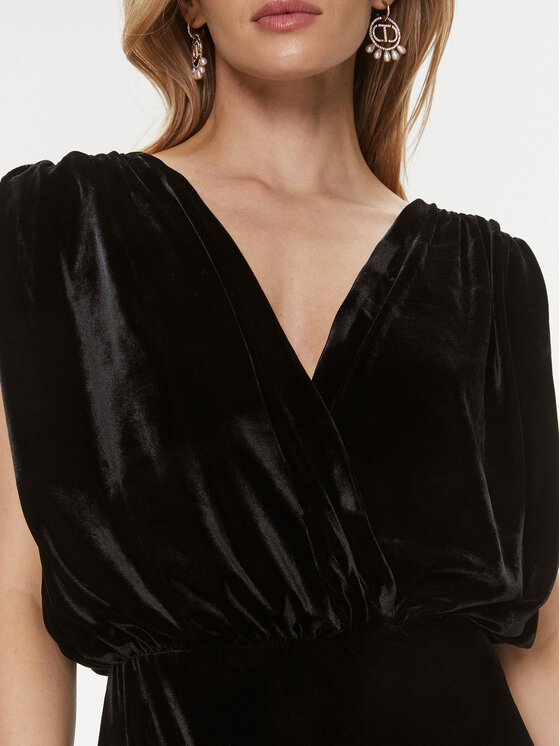 Kontatto Kontatto Abendkleid YM732 Schwarz Regular Fit